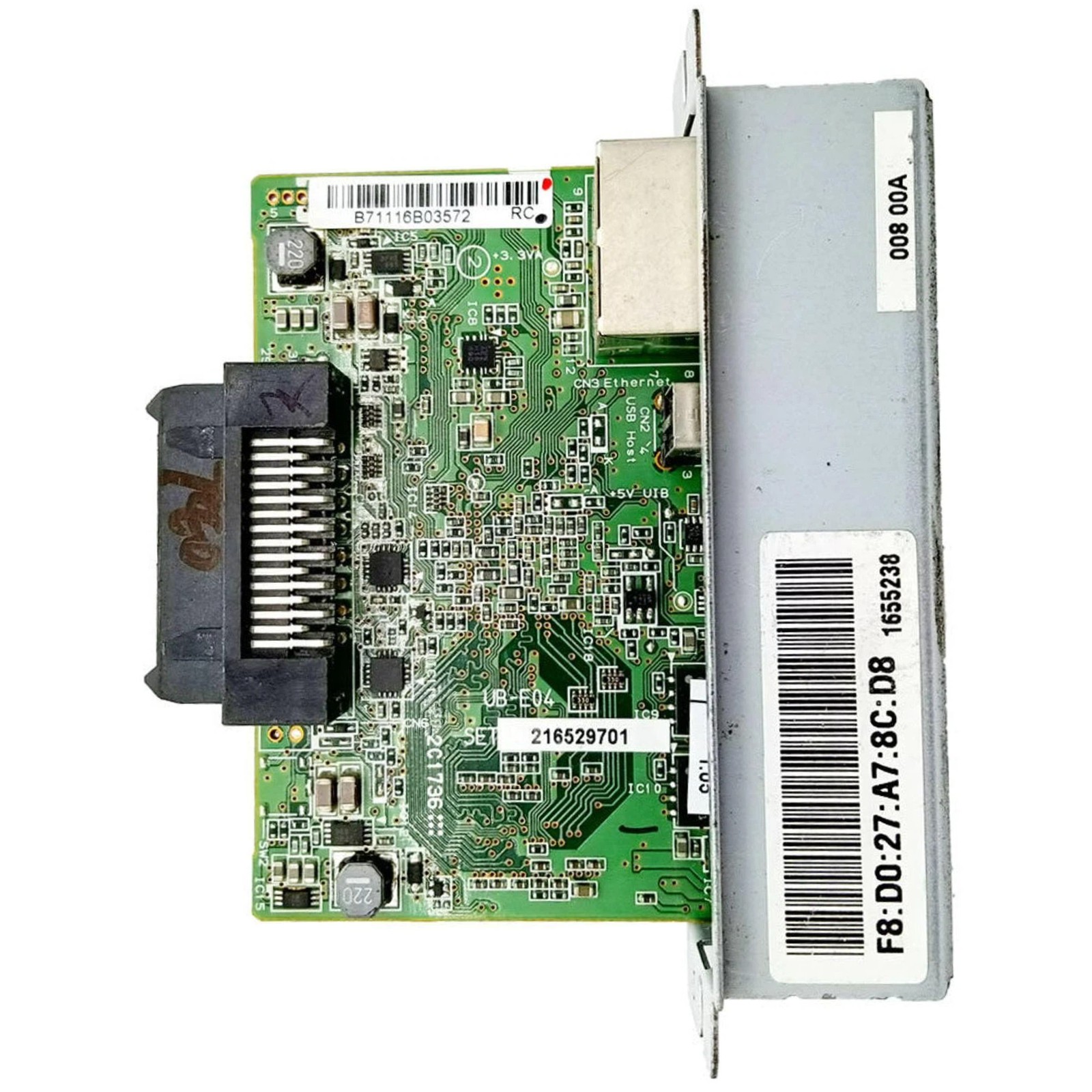 UB-E04 M329A Ethernet Interface Card For Epson TM-T90 TM-T88VI TM-T88V TM-T90II