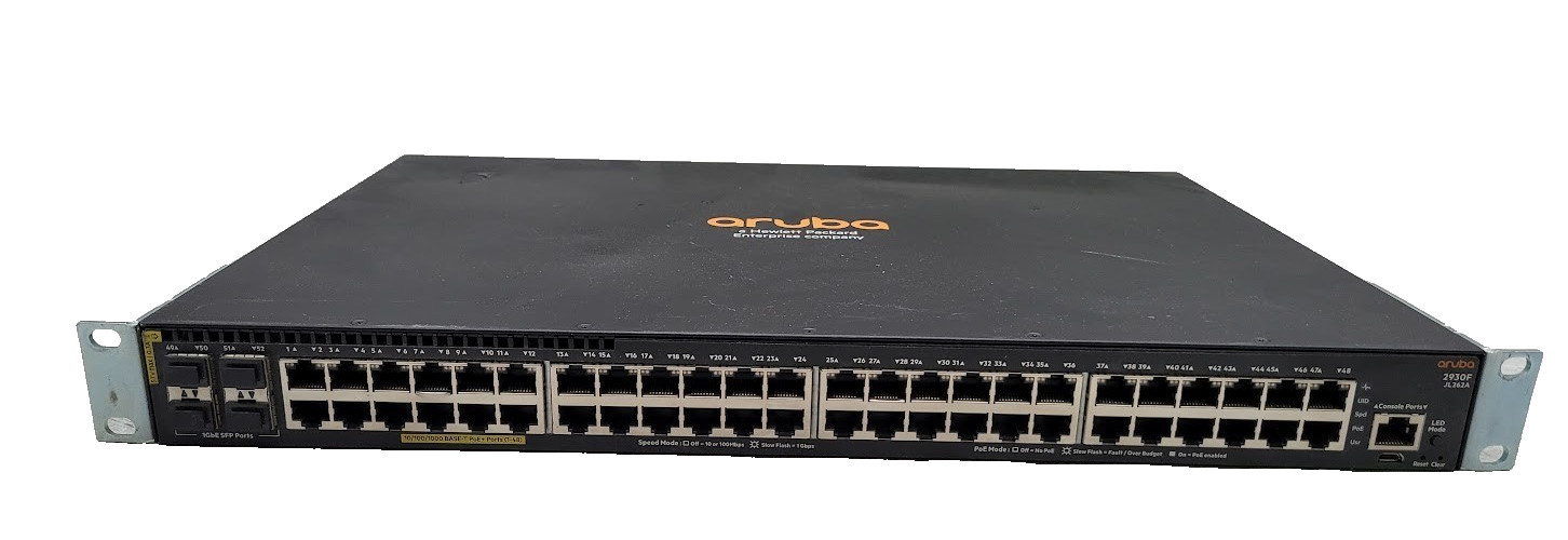 Aruba 2930F 48G PoE+ 4SFP Managed Layer 3 Switch JL262A