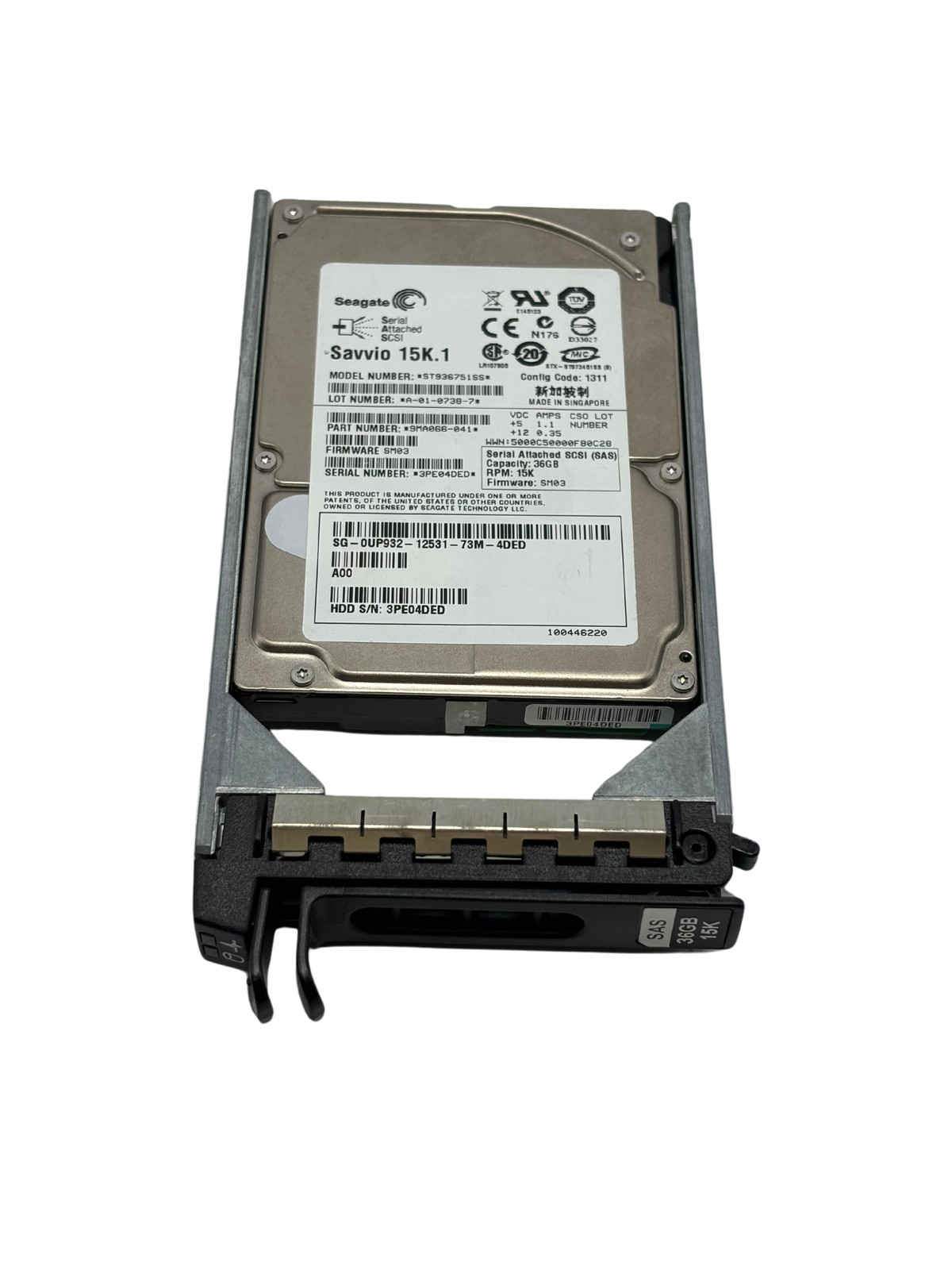 Dell UP932 36GB SAS 15K 2.5" Hard Drive ST936751SS
