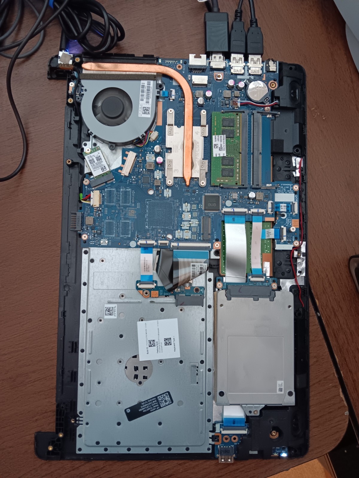 HP 15-BS013DX  Motherboard Intel Core i3-7100U Fan Keyboard - TESTED