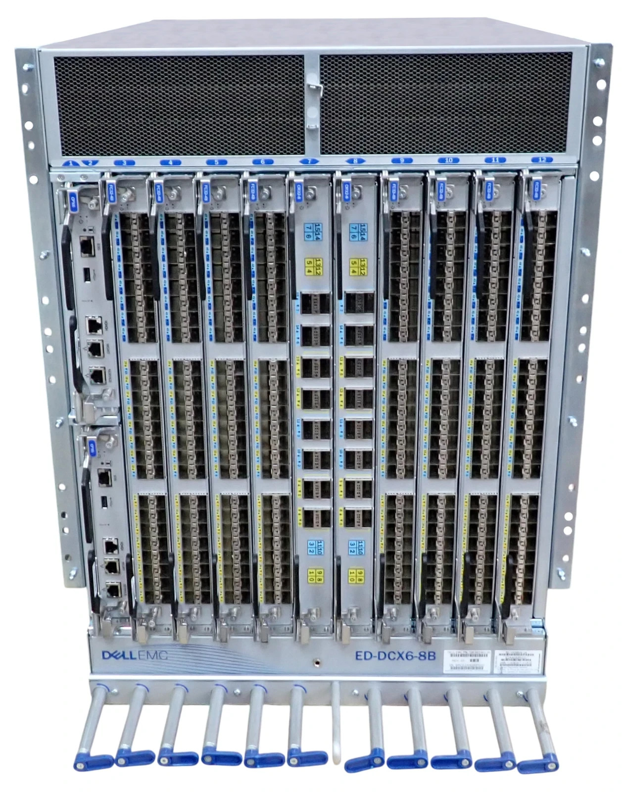 Dell EMC ED-DCX6-8B 8-Slot Gen6 Director + 8x FC32-48 2x CPX6 2x CR32-8 Modules