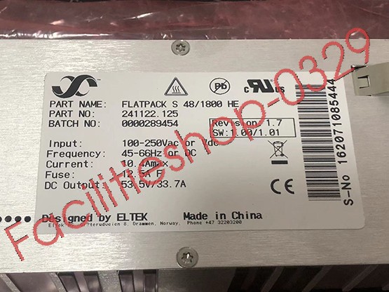 1 pc. New ELTEK FLATPACK S 48/1800U Rectifier Module 241122.125 53.5V 33.7A-