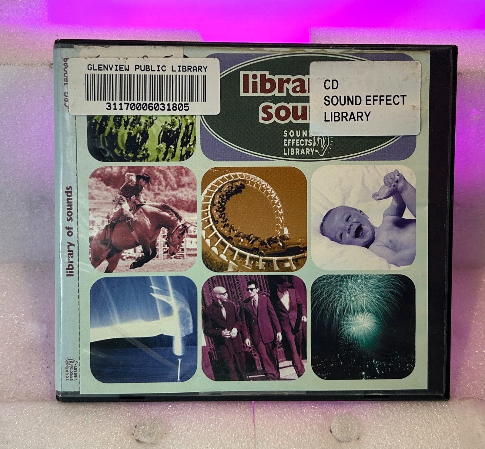 Library Of Sounds- Sound Effect Library (CD, 2001, Allegro) W/ Case, Tested