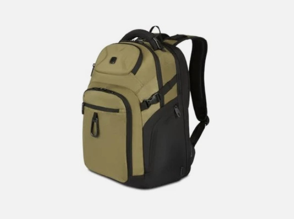 SWISSGEAR ENDURE SCANSMART LAPTOP BACKPACK TSA APPROVED TECH BACKPACK – OLIVE