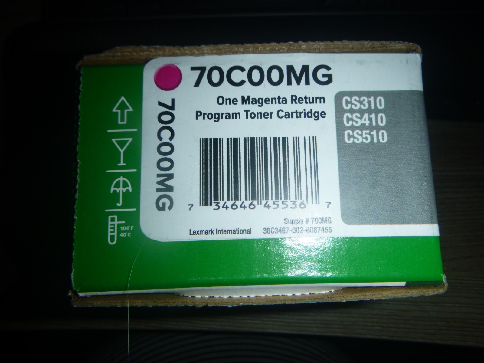 LEXMARK 70C00MG MAGENTA TONER CARTRIDGE CS310/CS410/CS510 NEW