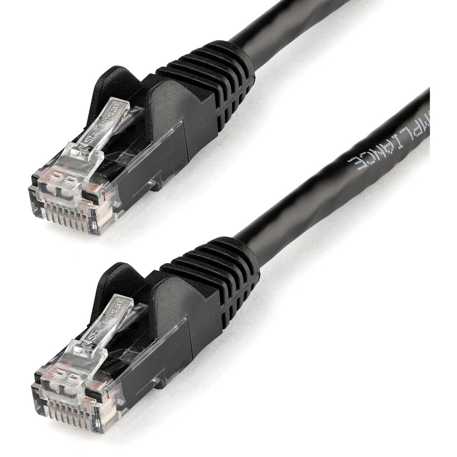 StarTech N6PATCH20BK 20ft CAT6 Ethernet Cable - Black Snagless Gigabit