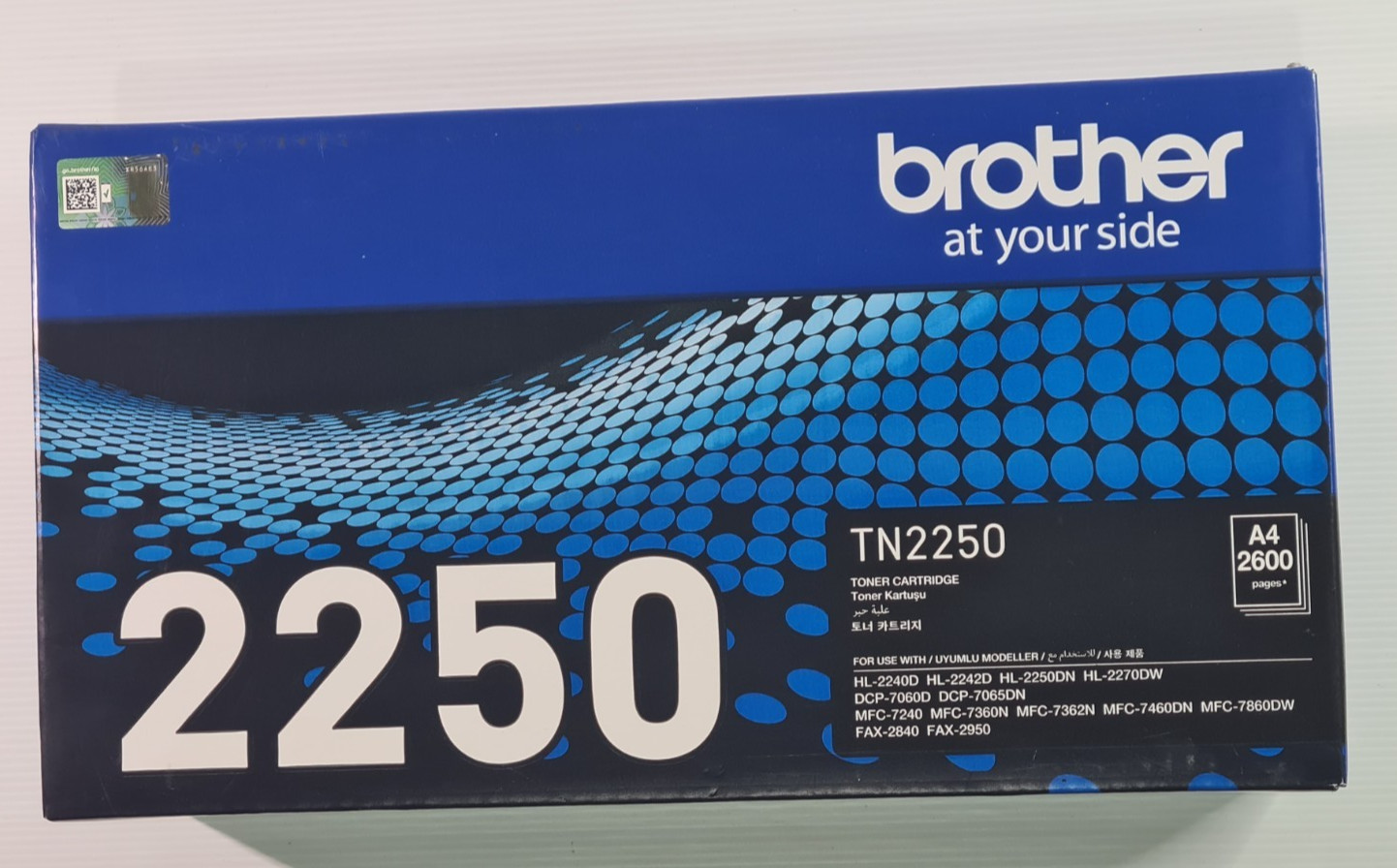 1X Genuine Brother TN-2250 2250 Black Toner Cartridge OEM Original 