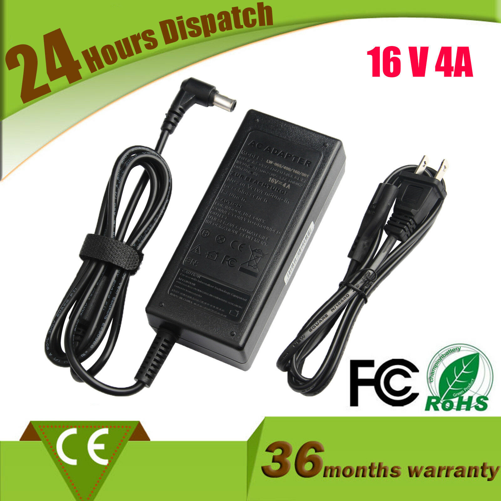 Laptop Charger For Sony Vaio PCG-4A1L PCG-321A PCG-4L1L PCG-4N2L PCG-4Q1L 16V
