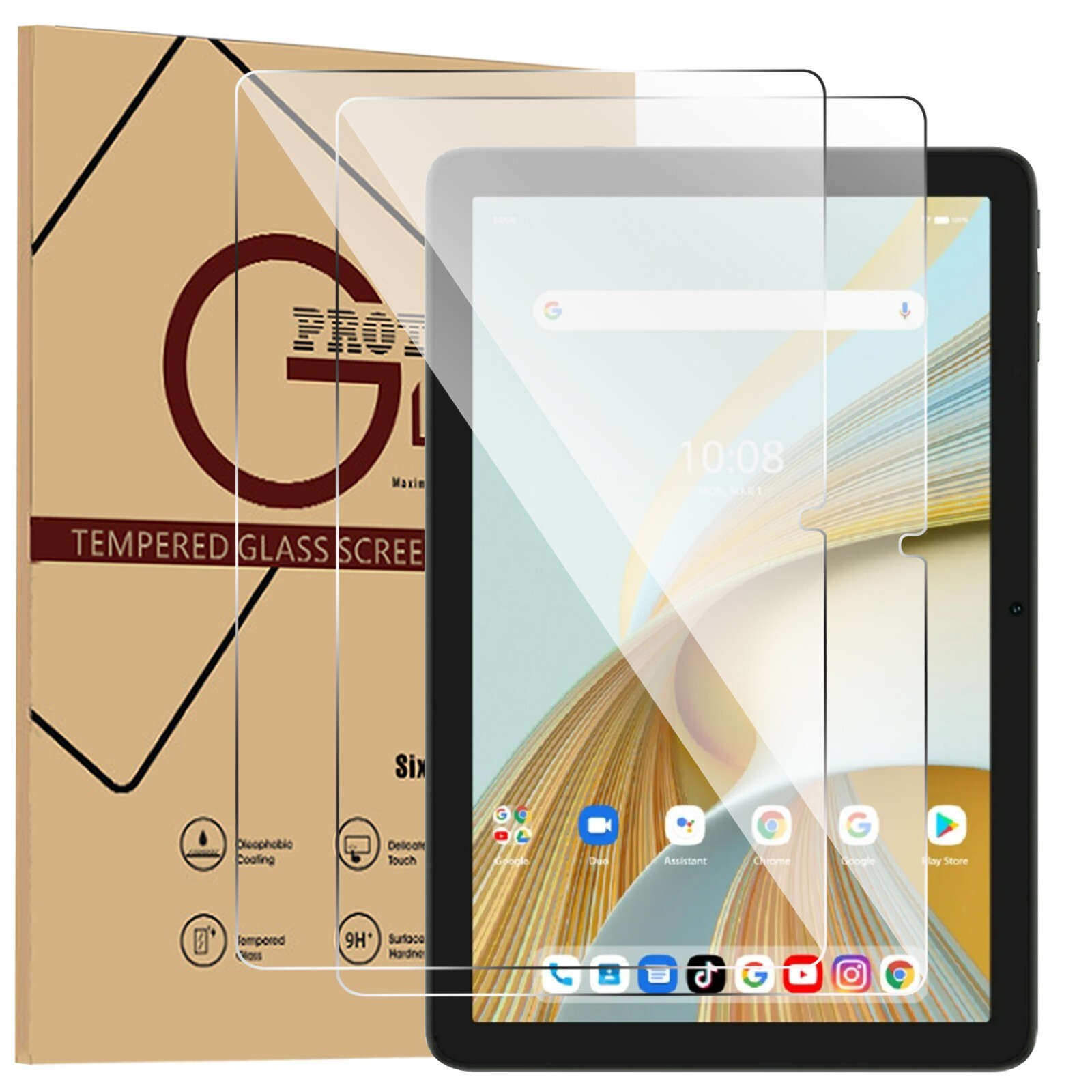 For Vortex ZTab10 BTab10 Tablet 10.1 Inch Tempered Glass Screen Protector 9H HD
