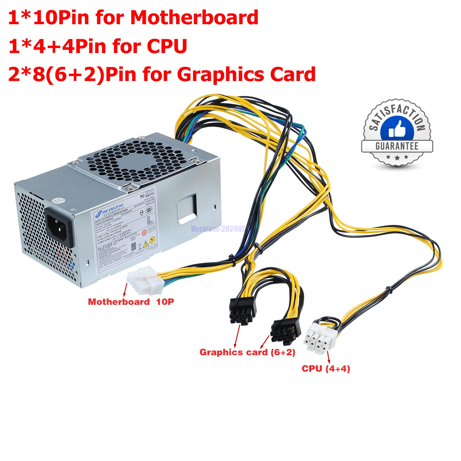 500W Power Supply For Lenovo TFX Erazer D215 FSP500-20TGBAB 10P+4P+8P+8P