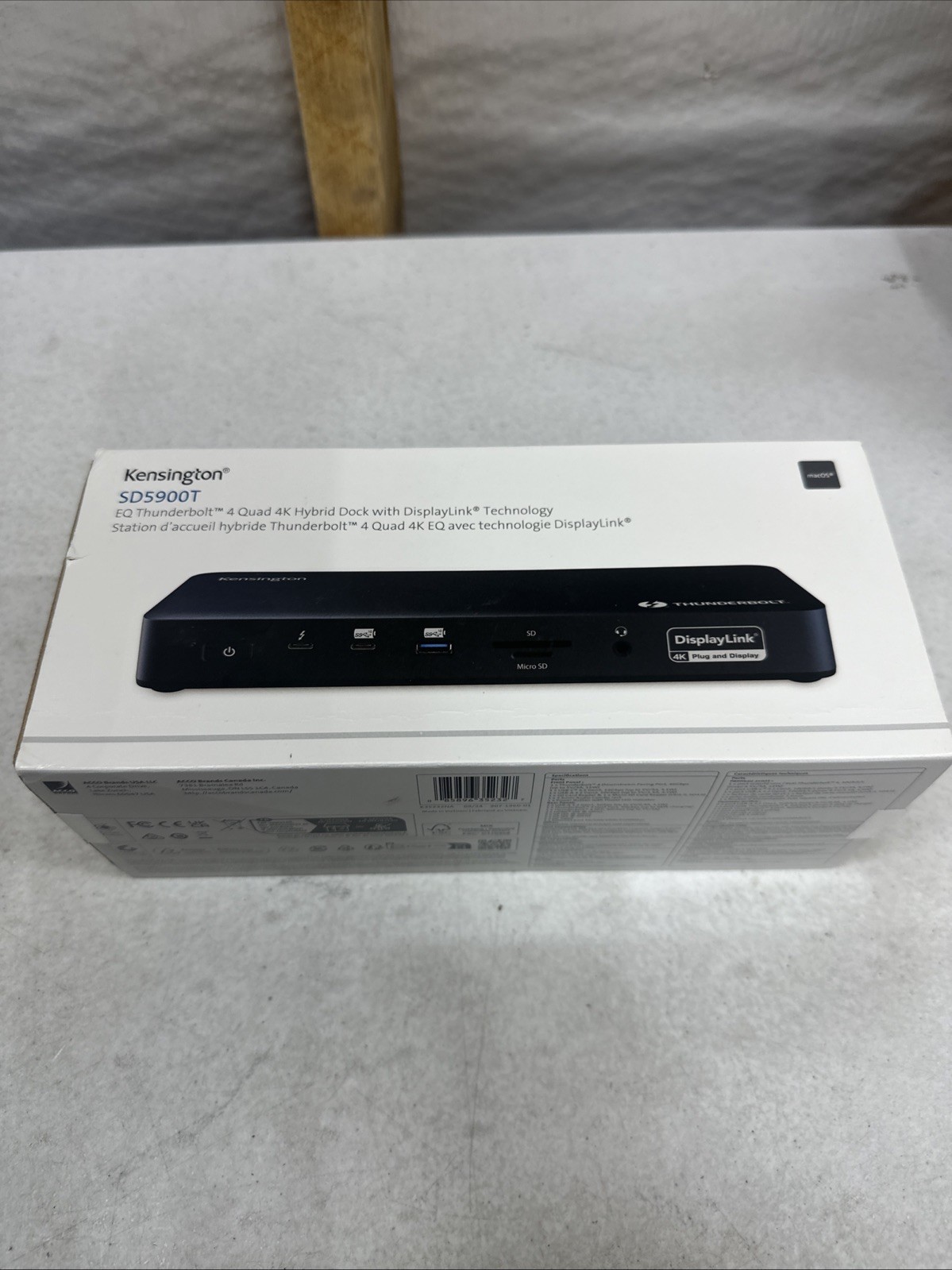Kensington SD5900T Docking Station - Open Box - Complete
