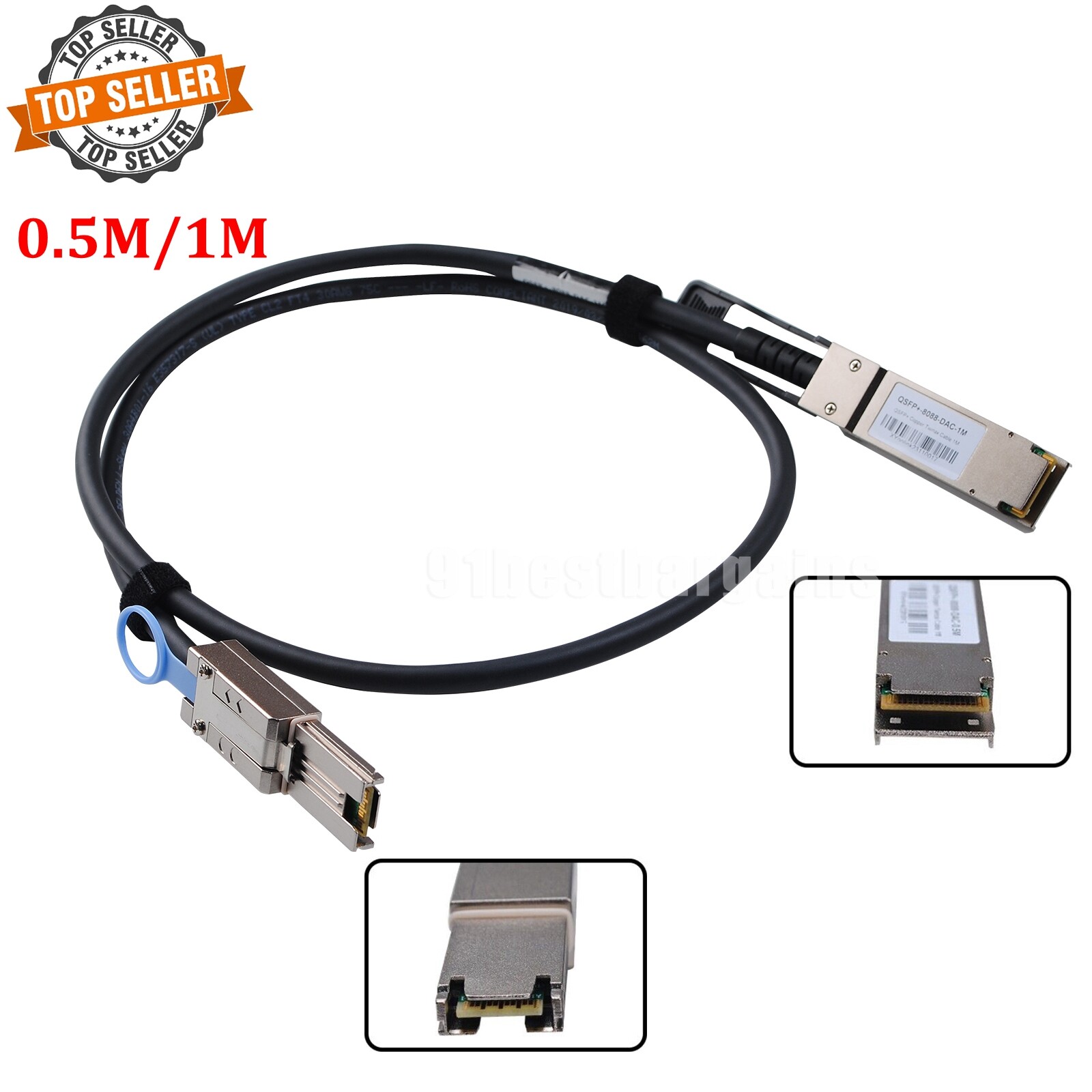 SAS Cable QSFP SFF-8436 to SFF-8088 SAS Cable For NetApp DS4243 DS4246 0.5M/1M