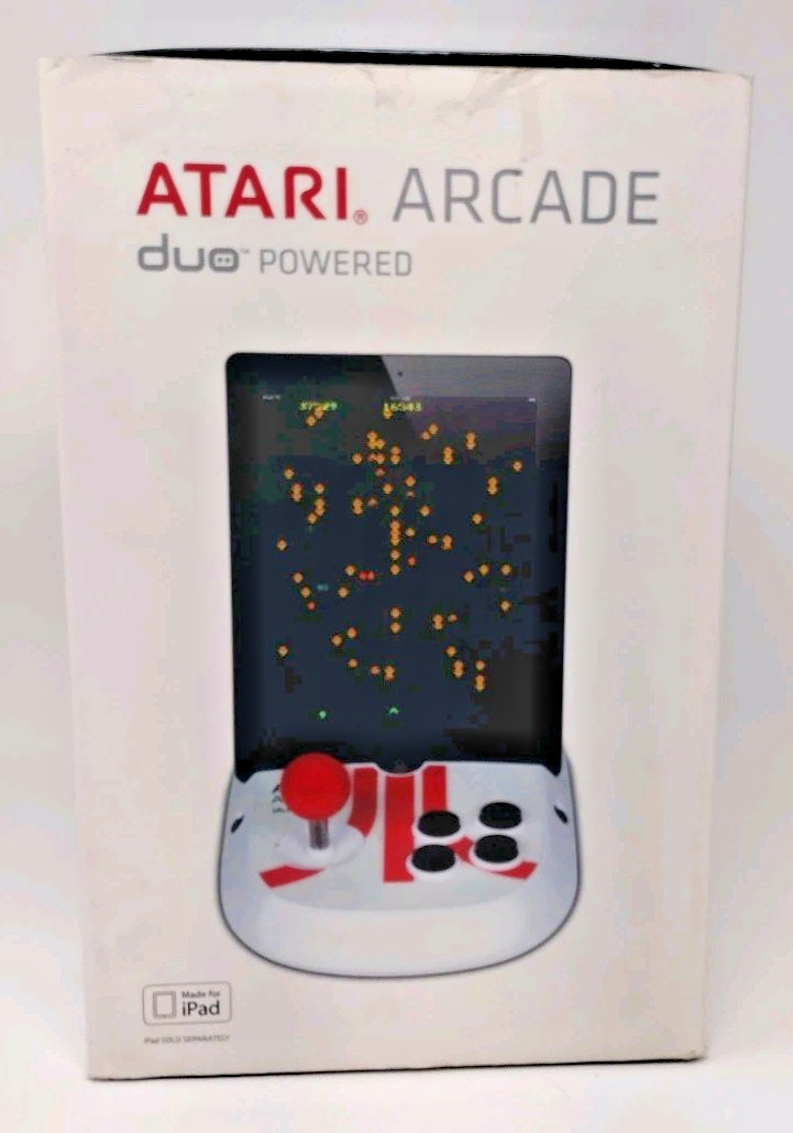 Atari Arcade Duo Powered Games For iPad 1 & 2 Joystick Controller New Open Box