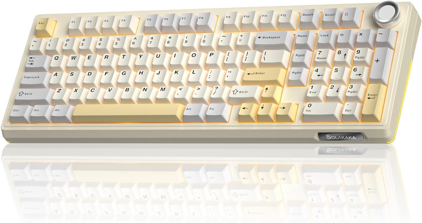 SOLAKAKA KI99 Pro 96% Wireless Hot-Swap Pre-Lubed Switch RGB Mechanical Keyboard