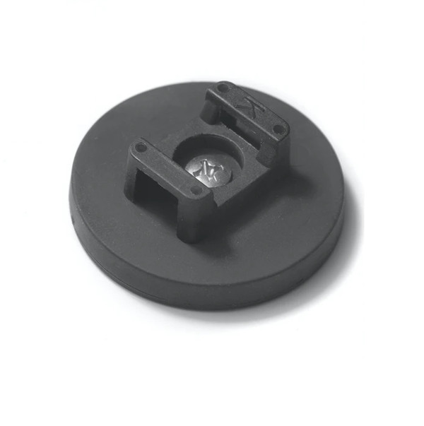 2X Strong Rubber Coated Cable Mount Pot Magnet 88mm | Anti Scratch Saddle Magnet