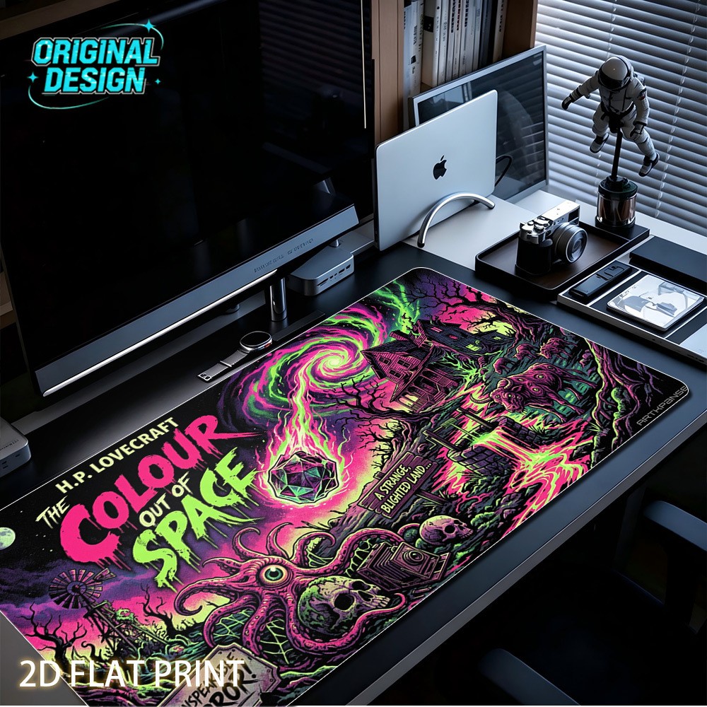 1 XXL Extra Large Lovecraft "The Color of Stars" Cthulhu Themed Mouse Pad, Psy