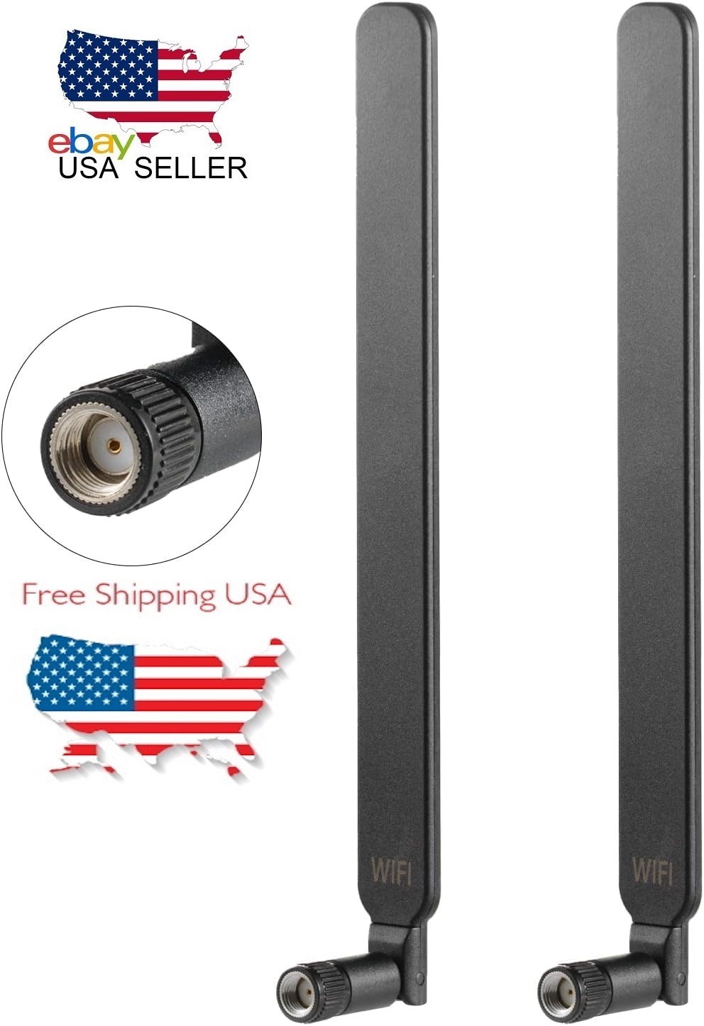 2PCS Reolink wireless Security IP Camera Long Range Replacement WiFi Antenna