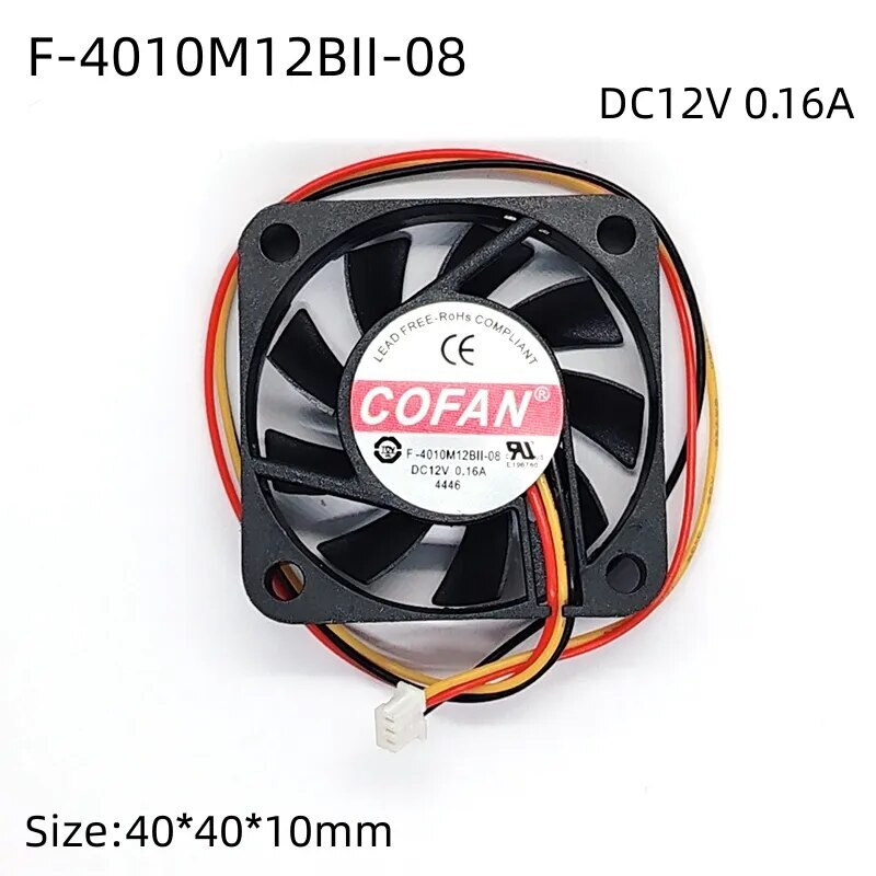  F-4010M12BII 12V 0.16A 4cm 4010 large air volume chassis CPU cooling fan