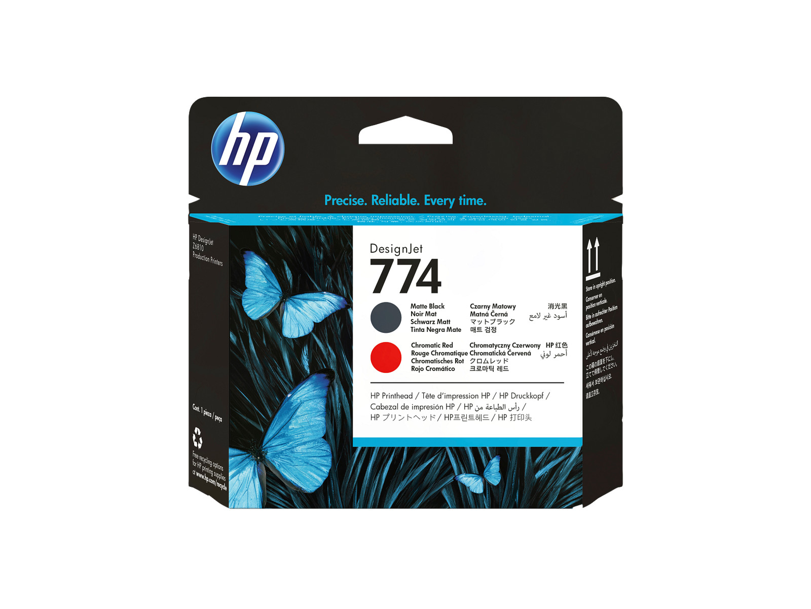 HP 774 Matte Black/Chromatic Red DesignJet Printhead, P2V97A