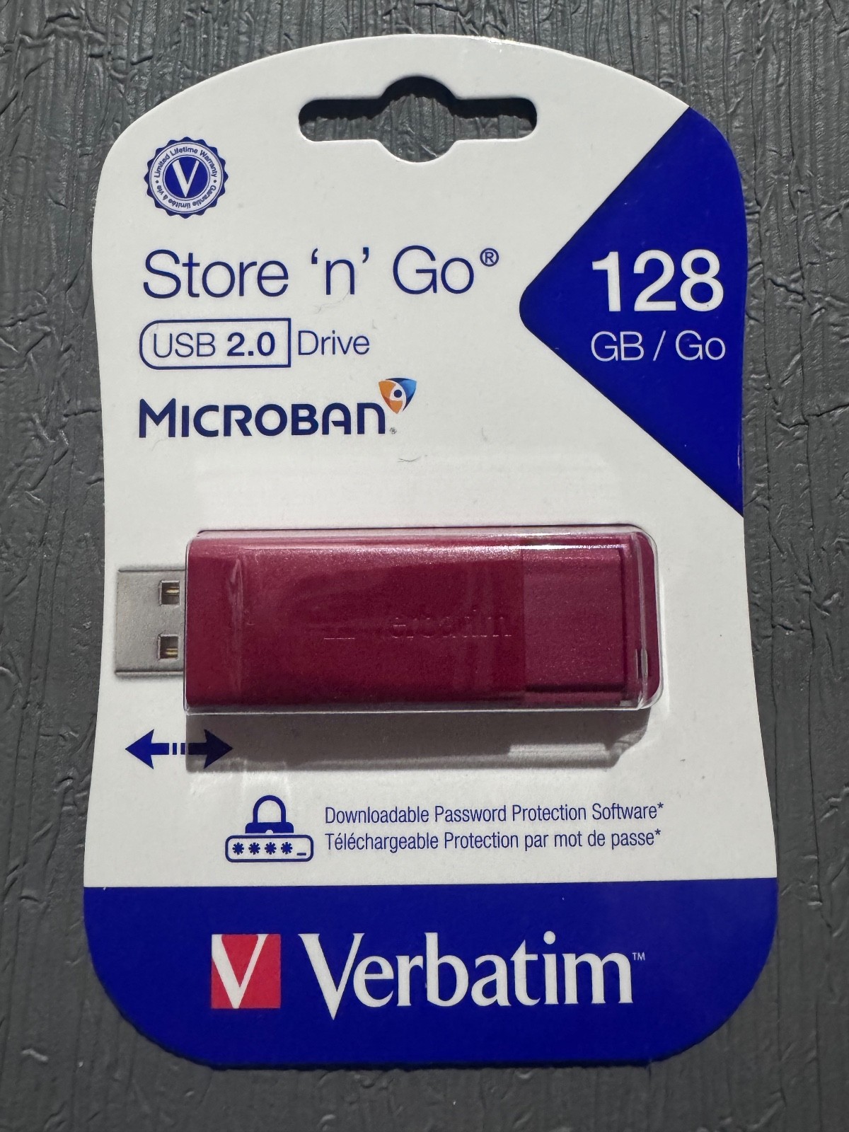 128gb Verbatim Store N Go Usb Flash Thumb Drive Hardware password encryption