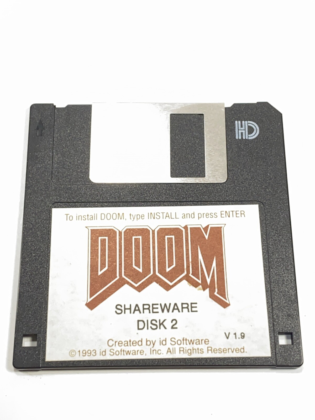 Doom Shareware Disk 2 Only on 3.5" Disk PC Program