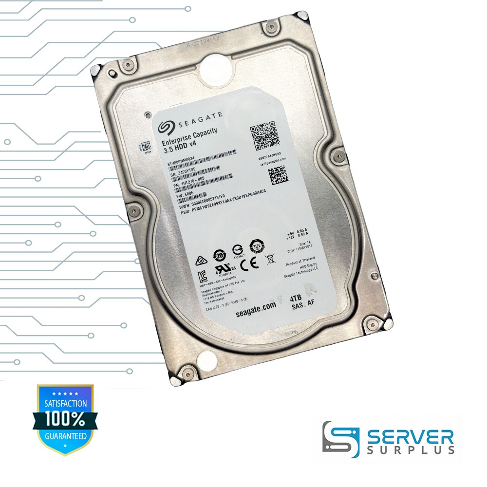 Seagate ST4000NM0034 4TB SAS 3.5-Inch Enterprise HDD