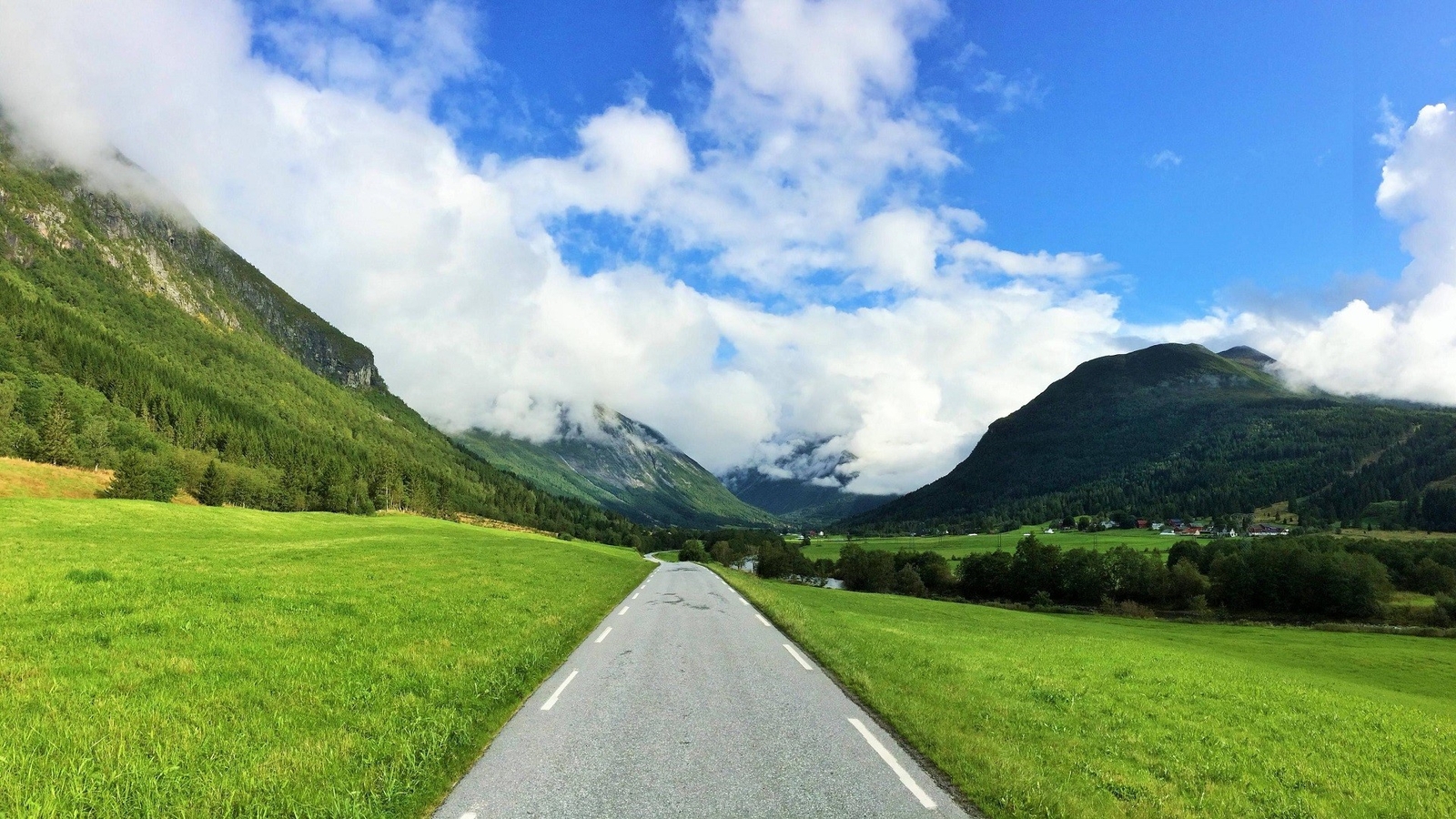 Landscape nature mountains road Custom Gaming Mat Desk