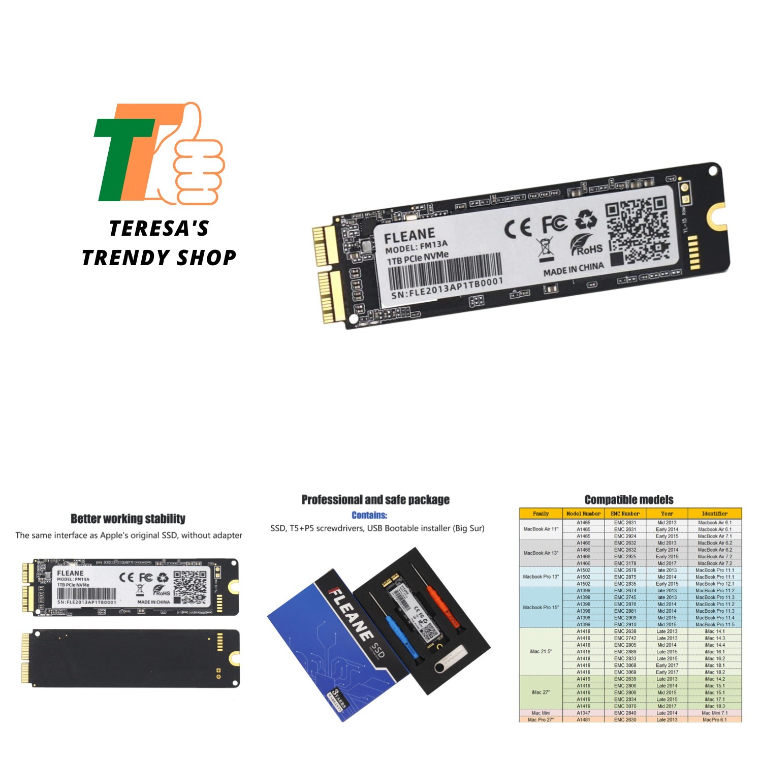 Upgrade Your Mac with FM13A 512GB PCIe NVMe SSD - Exceptional Read Speeds
