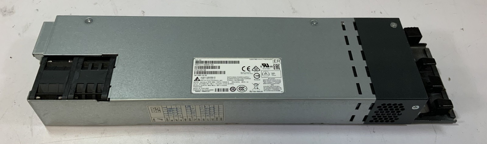 Delta EDPS-1100AB B 1100W 240V 19.64A Switching Power Supply, Silver "A7D"