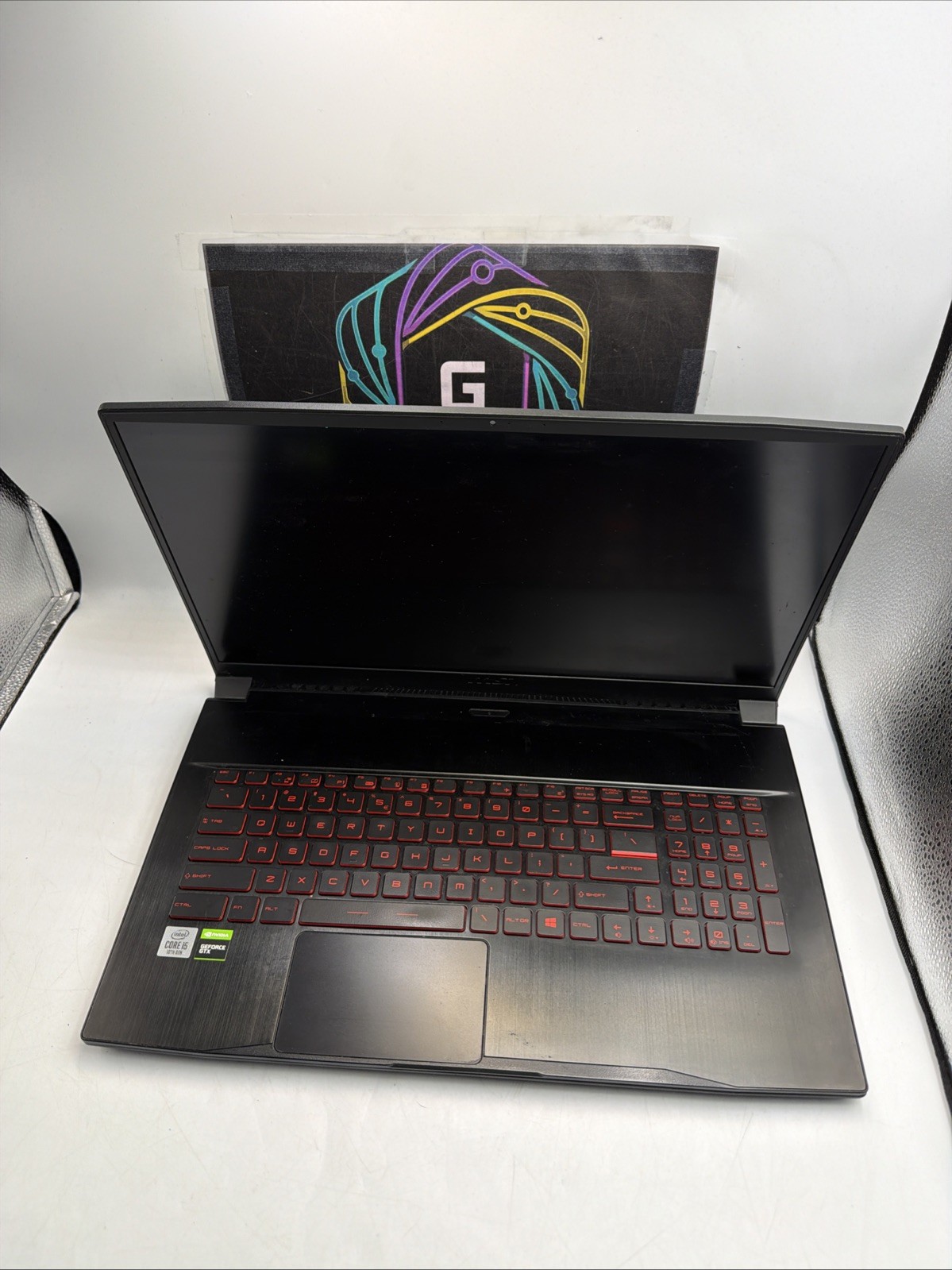 MSI GF75 Thin 17.3 Gaming Laptop i5 10th Gen No Power Cracked LCD Parts