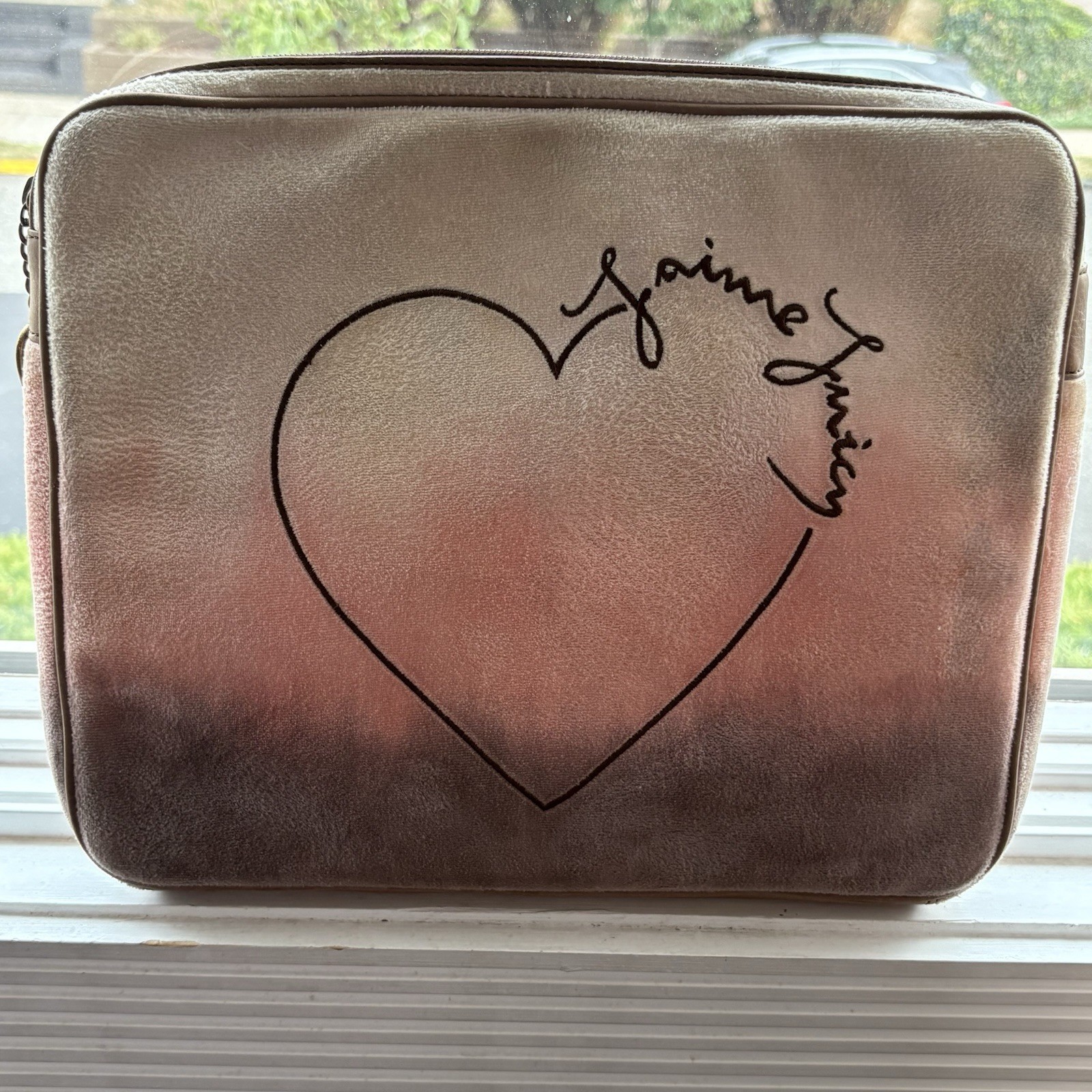 Juicy Couture J’aime Juicy Laptop Sleeve Case Velour Y2K Vintage
