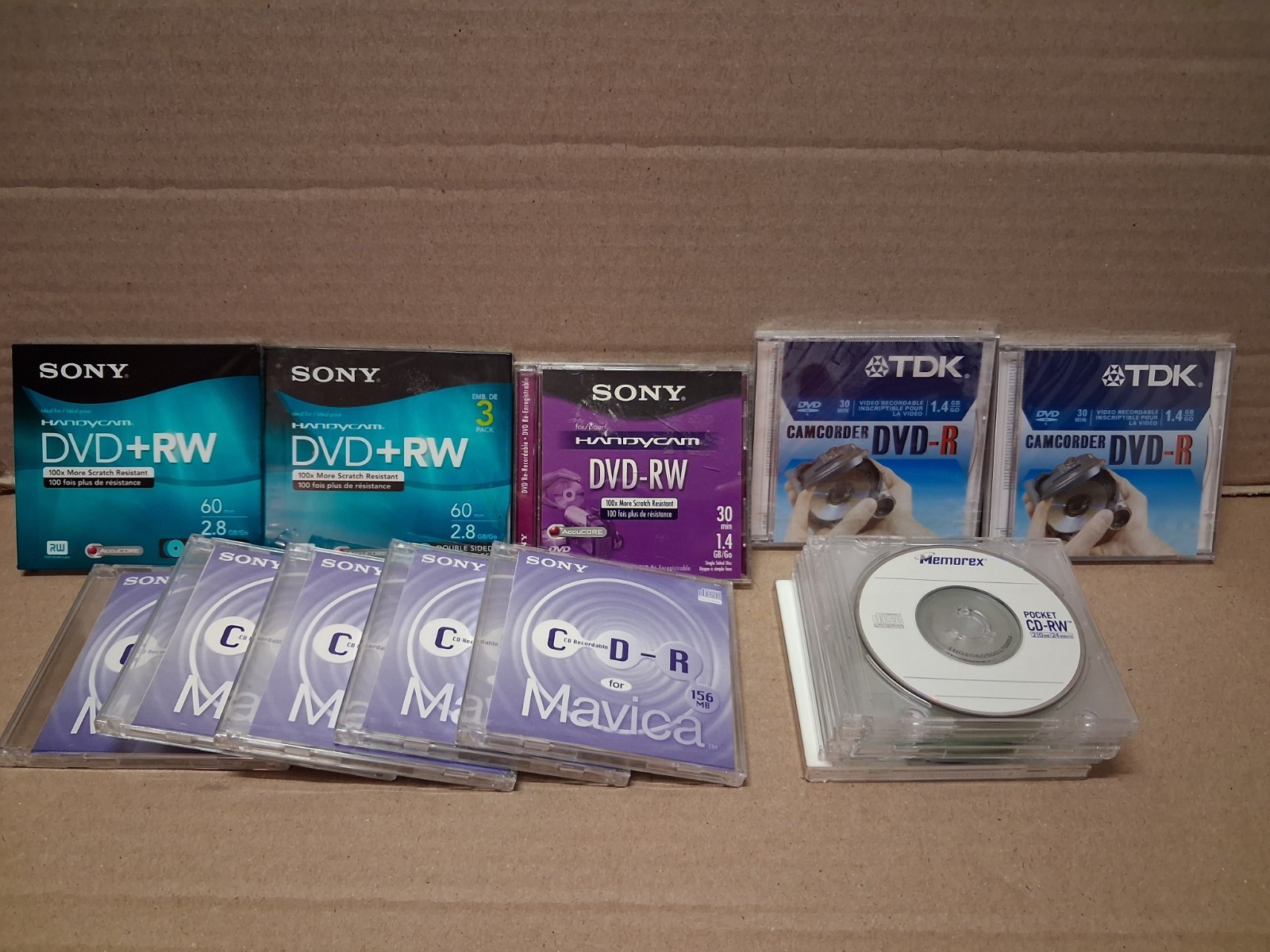 Lot Of 16 Sony, TDK, Memorex Mini CDR CD-R Recordable Discs for Mavica Camera. 