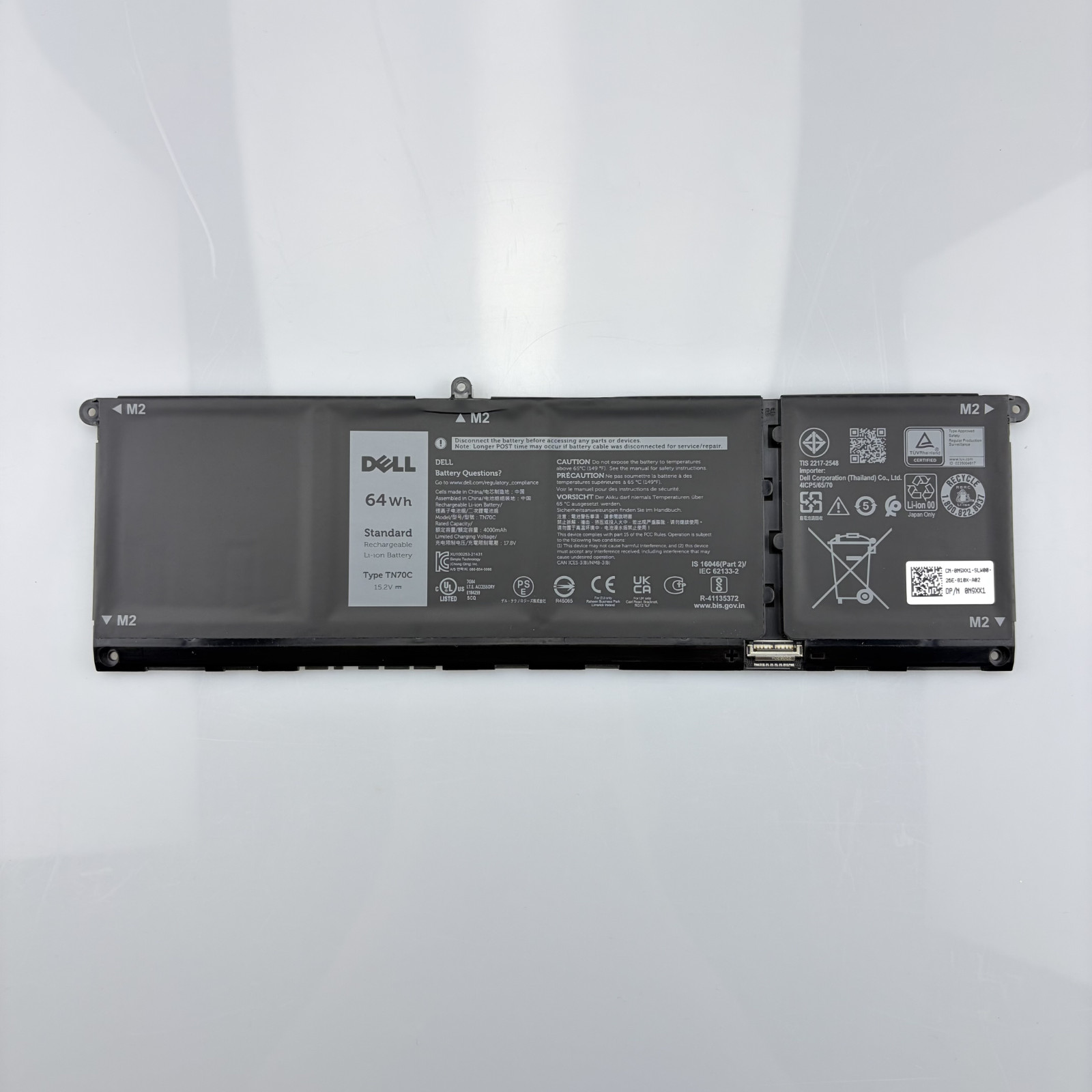 NEW Genuine 64Wh TN70C Battery For Dell Inspiron 15 5515 R1508STW R1608STW TN7OC