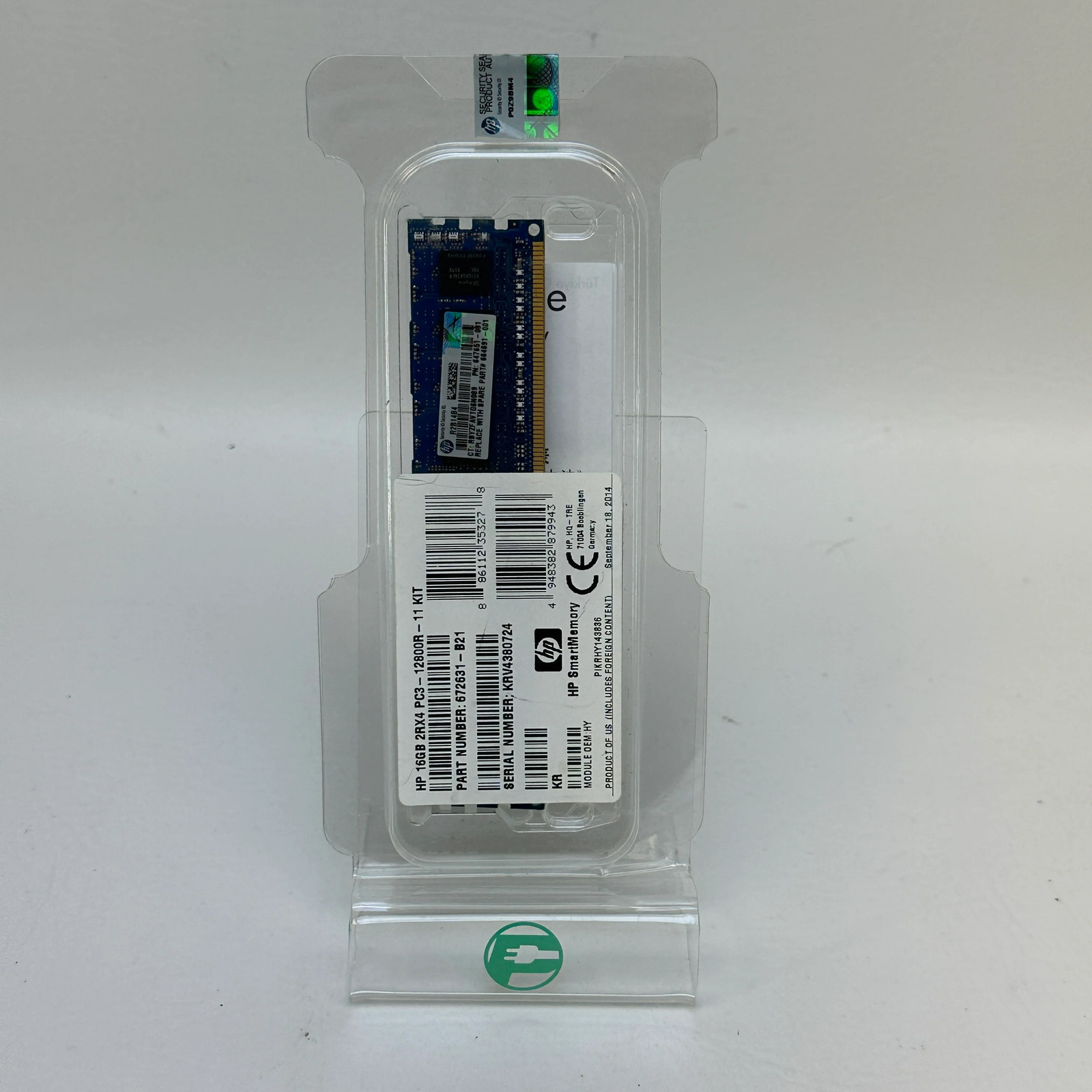 New HP PC3-12800R-11 8GB (1x8GB) RAM DDR3 1066MHz  672631-B21