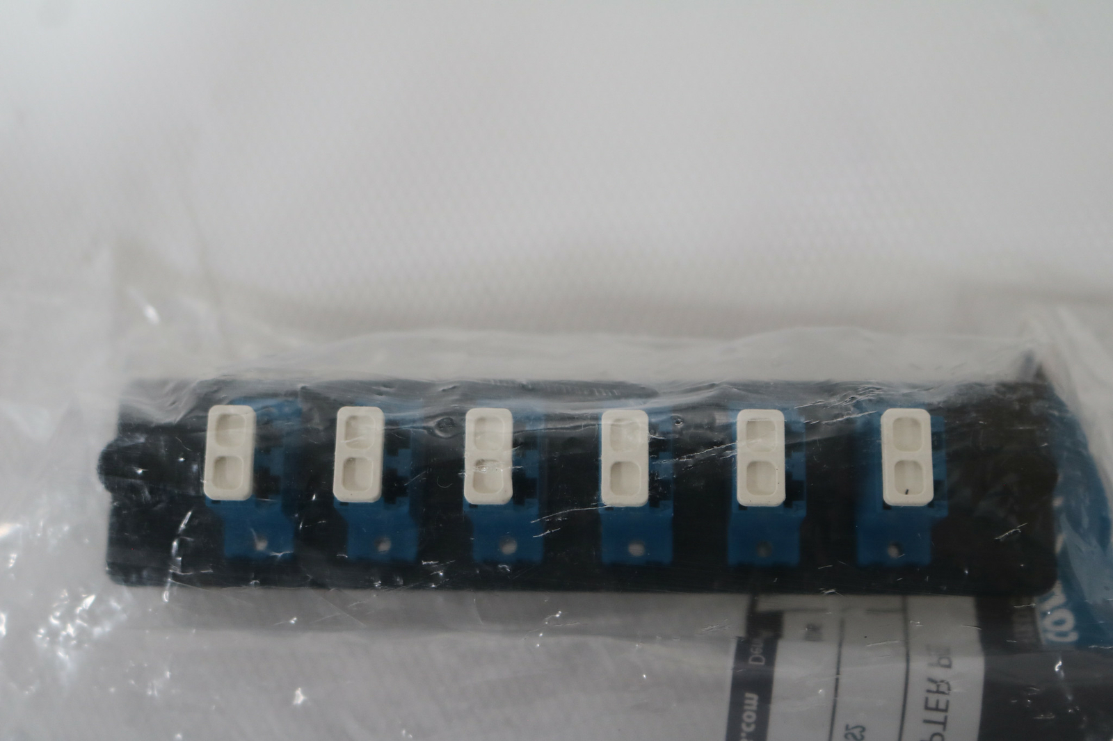 Duplex Single-Mode Fiber Optic Adapter Panel 12 Pack LC SM OS2 FE-F0812