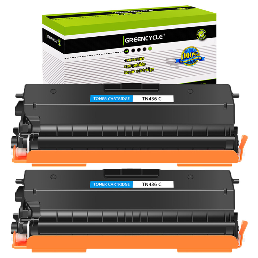 2PK TN436 Cyan Toner Compatible with Brother HL-L9310CDW HL-L9310CDWT L9310CDWTT