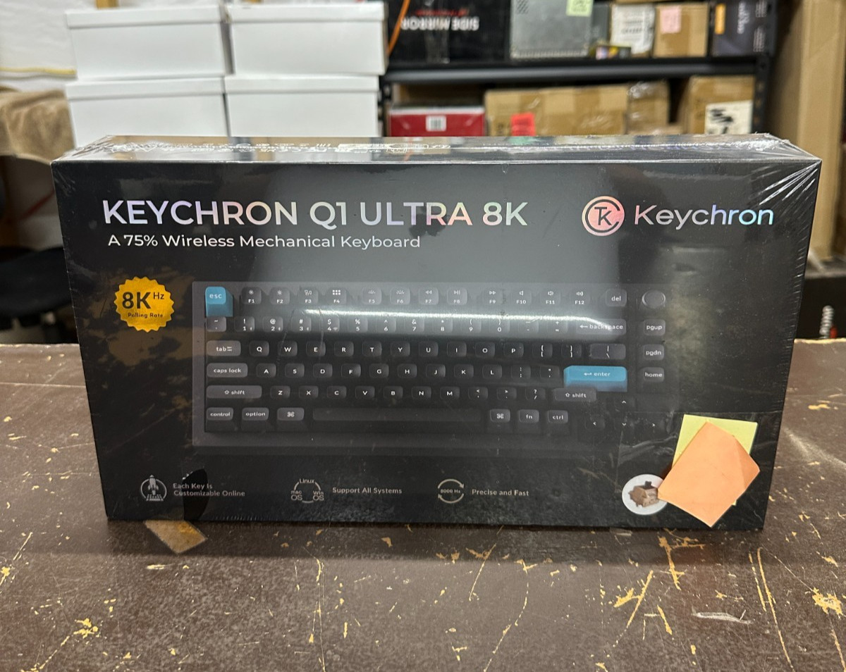 Keychron Q1 Ultra 8K 75% Wireless Mechanical Keyboard, Aluminum Hot-Swappable