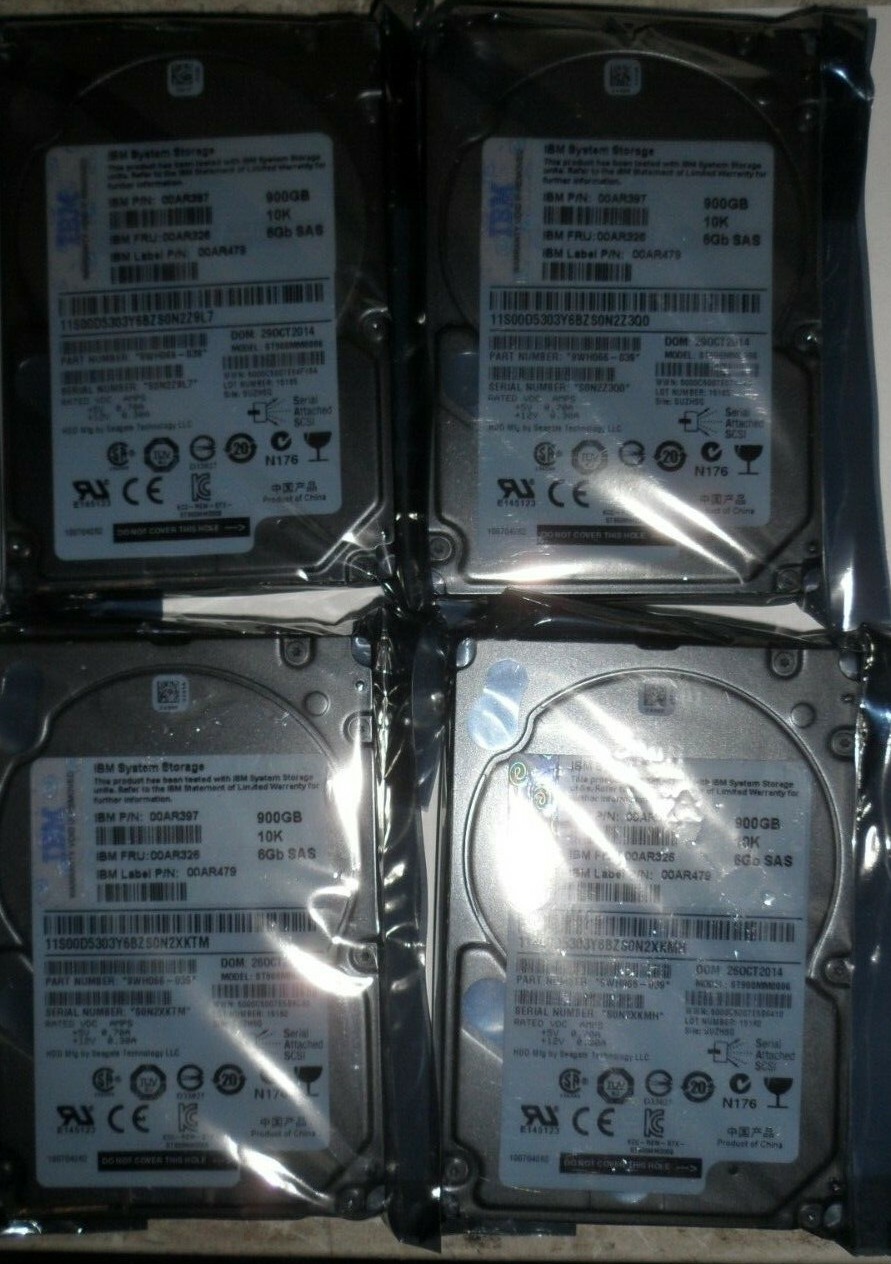 lot (4) IBM  900GB K 2.5 ST900MM0006
