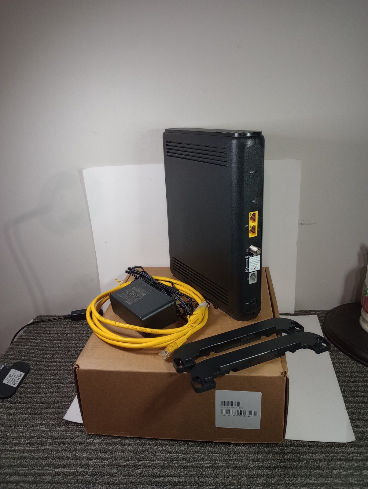 ALTICE UBC1326 DOCSIS 3.1 CABLE MODEM ROUTER WIFI 1GBPS 2 LAN BLACK 