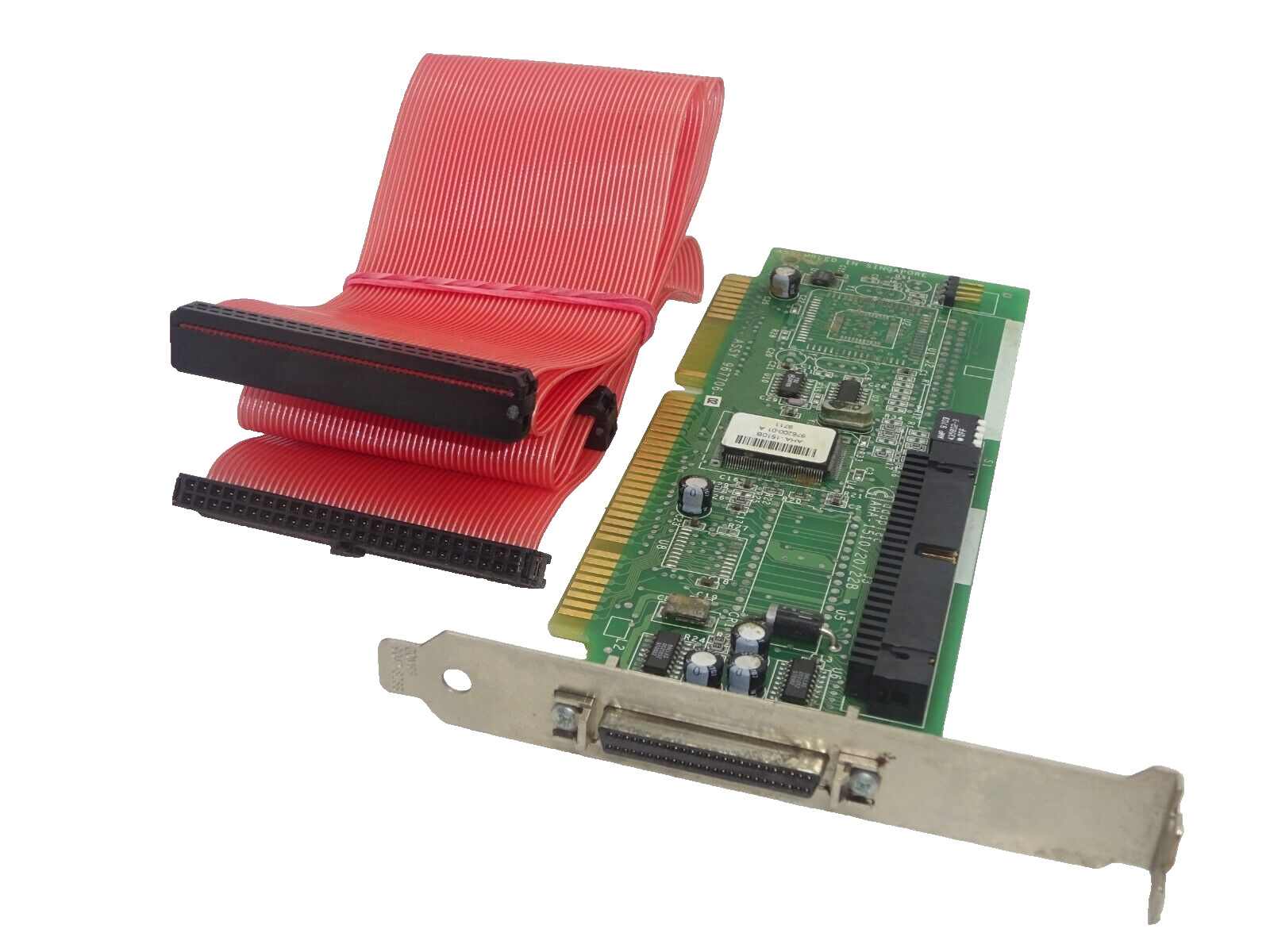 ADAPTEC AHA-1510/20/22B 16 BIT ISA SCSI CONTROLLER CARD WITH SCSI CABLE #GK11031