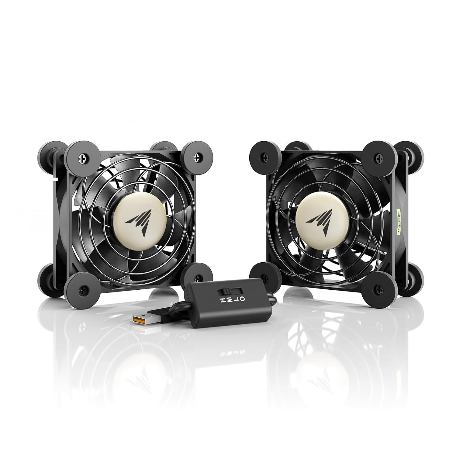 AC Infinity MULTIFAN S5, Ultra-Quiet Dual 80Mm USB Fan W/ Speed Controller