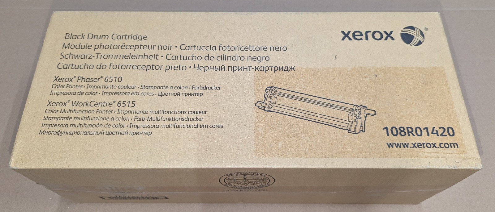 Genuine Xerox 108R01420 Black Drum Unit Phaser 6510 WorkCentre 6515