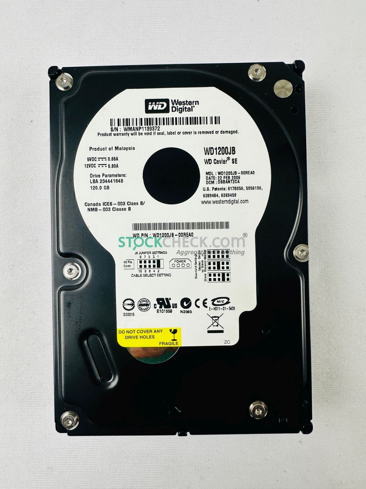 Western Digital WD1200JB-00REA0 Internal Hard Disk Drive