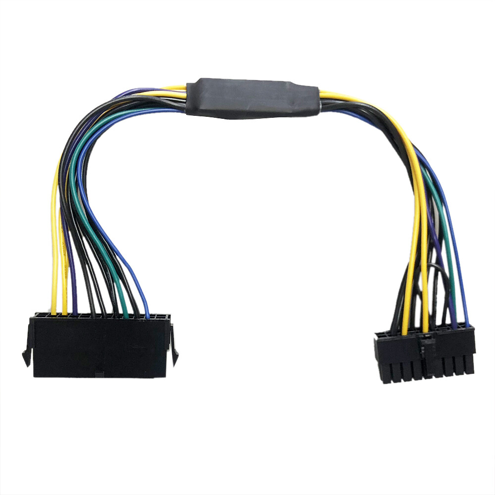 2PCS 24P to 18P Power Supply ATX PSU Cable 28cm for HP Z420 Z620 PC Motherboard