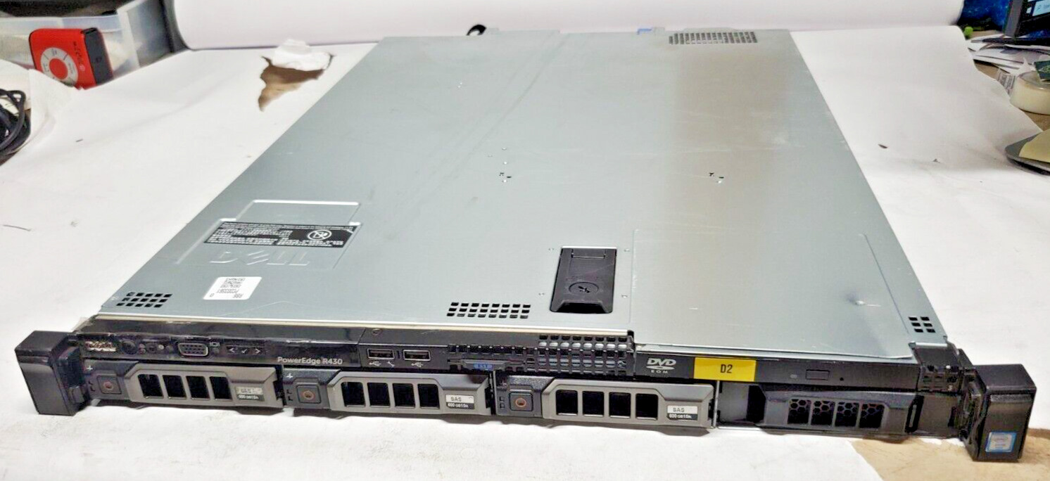 Lot of 1 Dell PowerEdge R430 E28S Rack Mount Chassis 2xIntel V3 - For Repair