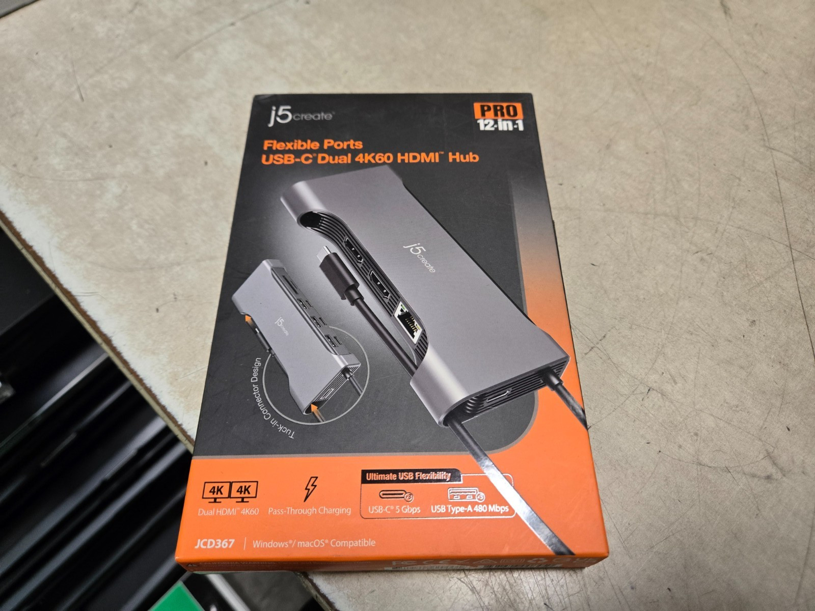 Sealed  j5create Flexible Ports USB-C® Dual 4K60