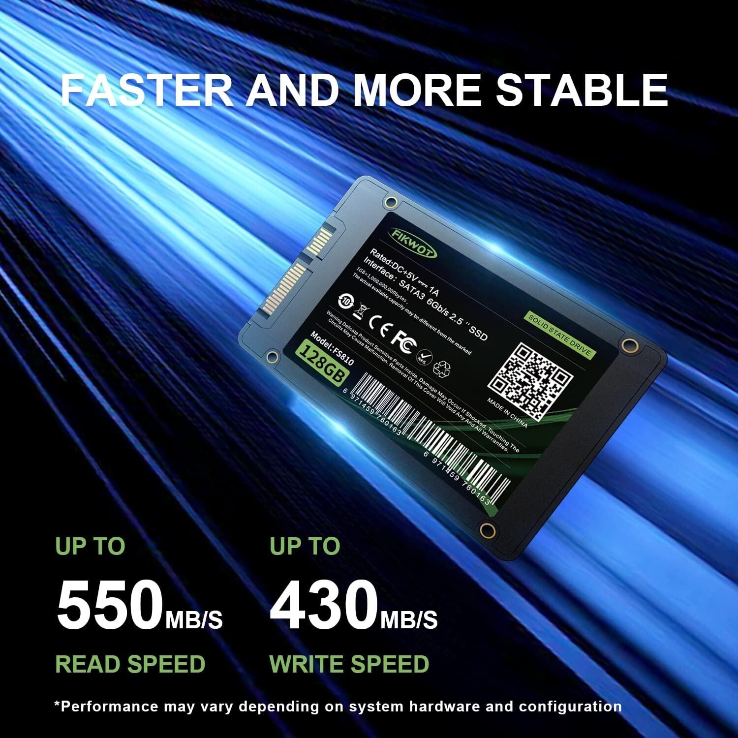 Fikwot 2.5'' SATA SSD Lot 1TB 2TB 4TB 512GB TLC Internal SSD Hard Drive 6Gb/s