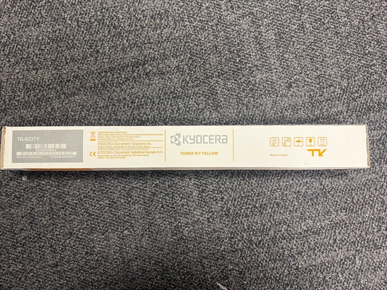 Genuine Kyocera TK-8337Y TK8337Y Yellow Toner Cartridge - Brand New Sealed Box