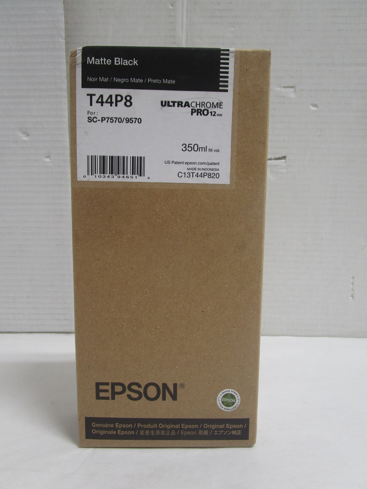 EPSON T44P8 Matte Black UltraChrome PRO12 Ink Cartridge 350ml SC P7570/9570 NEW