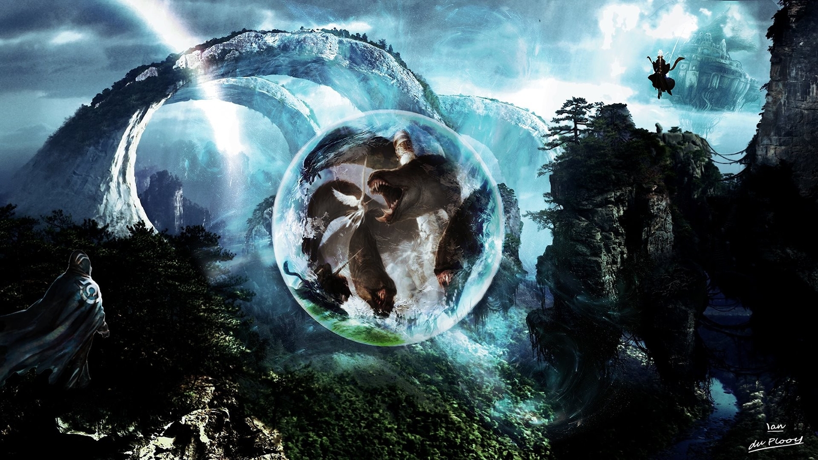 Landscape magic the gathering video games trading card Custom Gaming Mat Desk